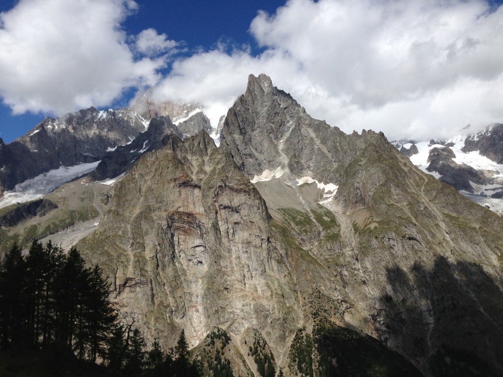 Hiking above Courmayeur, Italy Monday 26 Aug