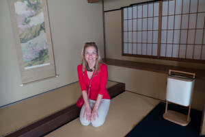 This was a beautifully preserved home that had been turned into a tea house.  It had rice paper windows, low ceilings, etc.  It was beautiful for its simplicity.