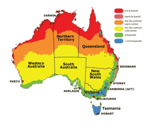Australian regions and climate zones