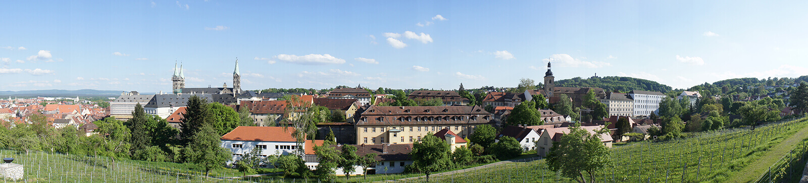 Panorama of Bamberg, Germany.